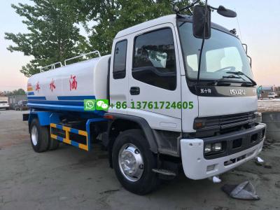 China 15T usados 2015 anos Isuzu 15000 litros molham Bowser à venda
