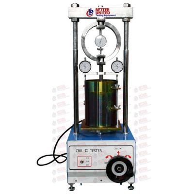 China ASTM Speed 1.27mm Soil Test Equipment CBR Test Machine With Load Ring for sale