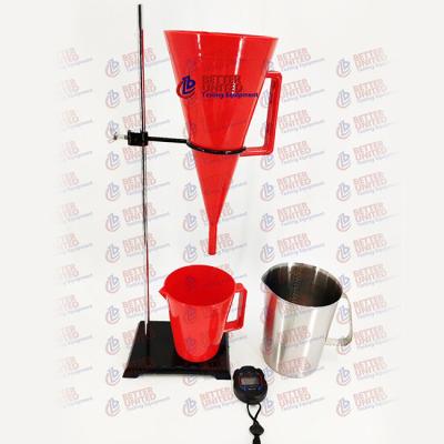 China MLN-5 Drilling Fluids Testing Equipment 1500ml Marsh Funnel Viscometer With Support for sale