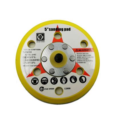 China 1/2/3/4/5/6 inch 125mm M8 Thread grinding Sanding Pad for Hook and Loop Polishing Discs for sale