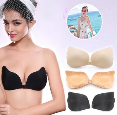 China Sexy Invisible Push up Ladies Silicone Bra for sale