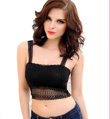 China Black Sexy Girl′s Tube Top (14246-1) for sale