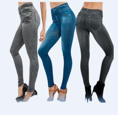 China Plus Size High Waist Seamless Jeans Leggings for sale