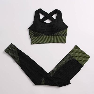 China Quick Dry Seamless Bra and Pants Yoga Set Sportwear for sale