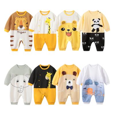 China Fashion Cute Clothes Wholesale Cute Cartoon 100%cotton Newborn Long Sleeve Baby Clothes Baby Rompers Baby Onesie for sale