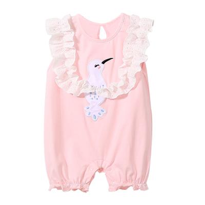 China Summer Soft Newborn Baby Rompers Baby Clothes Sleeveless Summer for sale