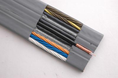 China Flat Flexible Traveling Cable for Elevator with CE certificate TVVBG  with Special PVC Jacket for sale