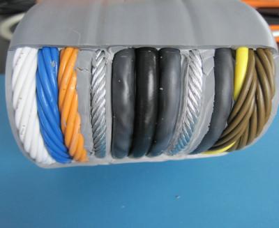 China Flat Flexible Traveling Cable for Elevator with CE certificate TVVBPG  30x0.75+3x2PX0.75 with Special PVC Jacket for sale