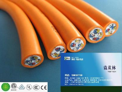 China Round Shield Cable for Electrical Apparatus RVV type with CE certificate in Orange Color for sale