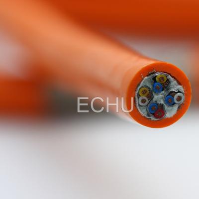 China El alto cable de control flexible para la fricción larga del viaje encadena (PUR) EKM71983 12Cx0.3SQMM en color anaranjado en venta