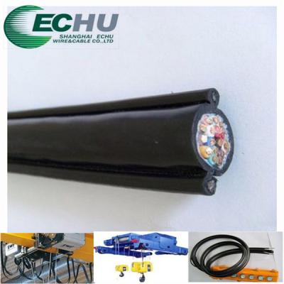 China Flexible Round Traveling Control Cable for cranes or other appliances RVV(2G) 18Cx1.5SQMM in black  jacket for sale