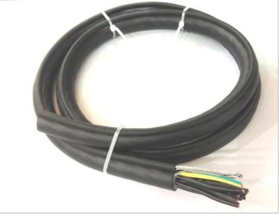 China Flexible Round Traveling Control Cable for cranes or other appliances RVV(1G)/RVV(2G)  in black color for sale