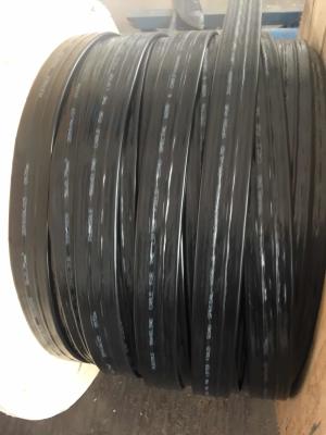 China Cable que viaja flexible plano para la grúa o la chaqueta del negro del transportador YFFBG-PUR 36*0.75 PUR en venta