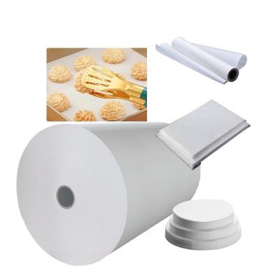 China Tamanho personalizado de papel de cozinha de pergaminho revestido de silicone Jumbo Roll com 35-60gsm de polpa de madeira à venda