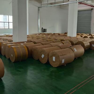 China Folhas de papel de pergaminho de silicone marrom e branco Jumbo para vapor de qualidade alimentar revestido com silicone à venda