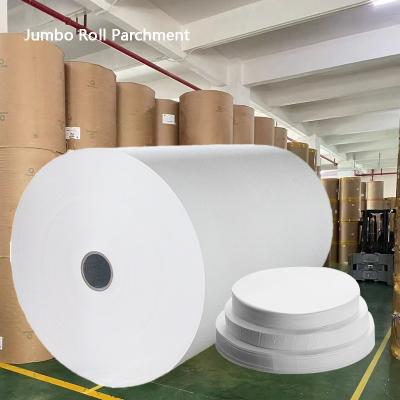 China 40gms Hojas de papel de hornear de pergamino sin blanquear a prueba de agua para la comodidad de hornear pasteles en venta