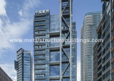 China Temporary Prefab Utility Steel Frame Buildings with Anti Rust Painting Steel Columns for sale