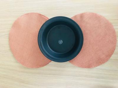 China Polyester Fabric Reinforced Rubber Diaphragms In Membrane / Rubber Moulds for sale