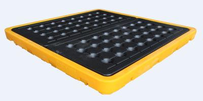 China 4 Drum Spill Oil Containment Pallet Deck Eco Friendly PE 1300*1300*150 for sale