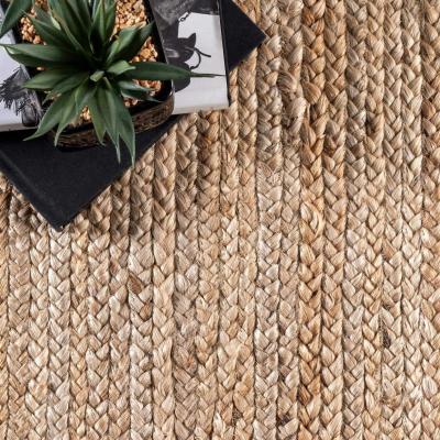 China handmade 30m 8mm Thickness Flat Natural Woven Sisal Carpet for sale