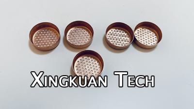 China Round Hole Dryer Filter Screen Diameter 19mm Copper Plated for sale