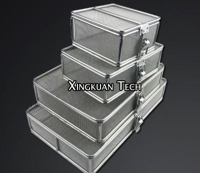 China Stainless Steel 304 Precision Cleaning Tray With Locked Cover For Hospital for sale