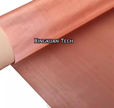 China 150 malla de alambre de cobre rojo, apertura 0,09-0,10 mm, tejido plano, color rojo en venta