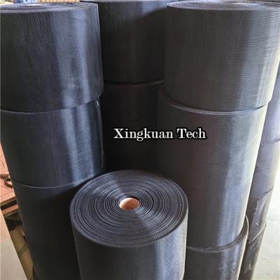 China Automobile Filter Lining Mesh Annealing Wire Epoxy Mesh Black Color for sale