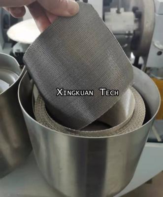 Chine en acier inoxydable 302 304 316 ceinture d'écran réversible à tissu tordu pour l'industrie des plastiques à vendre