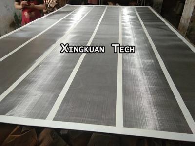 China SS fabricated wire mesh screen with canvas strip for Gyratory sifter/screener for sale