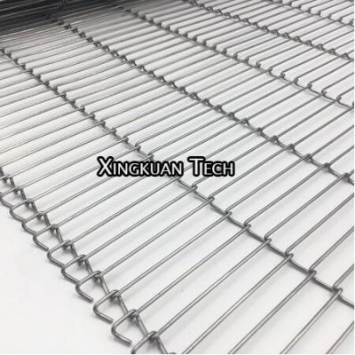 China Flat Flex Ladder Conveyor Belt Wire Mesh For Conveyor Food Machine In Enrobing Production for sale