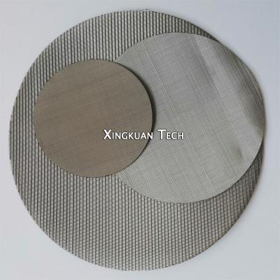 China Stainless Steel Extruder Wire Mesh Filter Screen For Plastic And Polymer Extrusion Process for sale