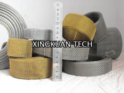 China 2cm 1m Woven Steel Mesh Screen Super narrow with closed edge for sale
