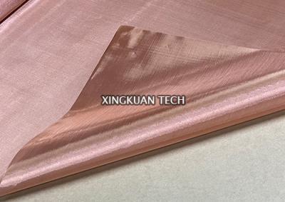 China Red Copper Wire Mesh Screen For RFI Shielding , Faraday Cages And Others for sale