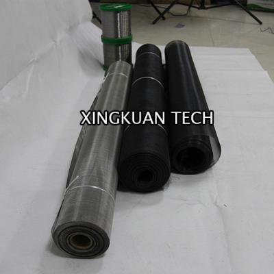 中国 TA1 TA2の腐食の環境のためのチタニウムの編まれた金網スクリーンの黒白い色 販売のため