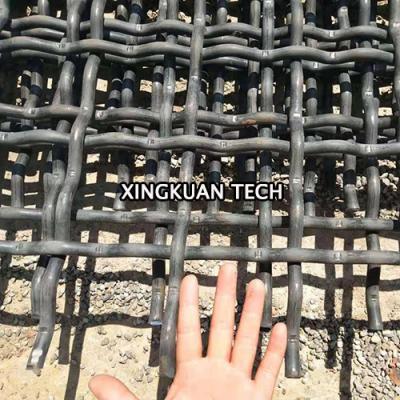 中国 鉱山の振動のための未加工端の角目鉱山の石切り場スクリーンの網シート 販売のため