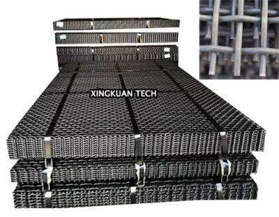 China malla minera de acero de la pantalla de alto carbono de la anchura de los 6m en producir tejido prensado en venta