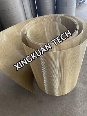 China Brass Color Continuous Belt Filter For Plastic And Rubber Extrusion for sale