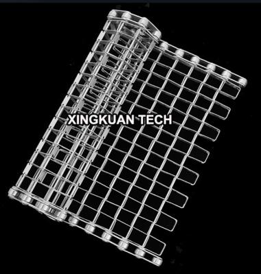 China Stainless steel flat wire belting , honeycomb conveyor belt  201 304 316 for sale