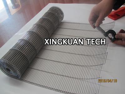 China Flacher Flex Conveyor Belt Wire Mesh-Edelstahl 201 304 316 für Förderer-Maschine zu verkaufen