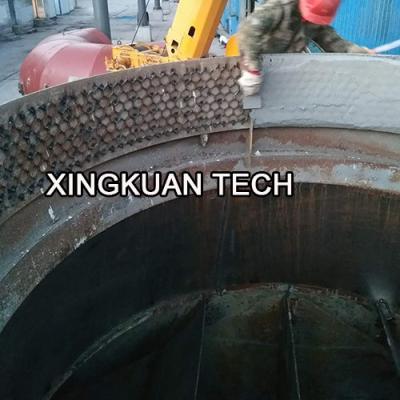 China Flex Metal Hexagonal Cellular Mesh que raspa para o forro refratário à venda