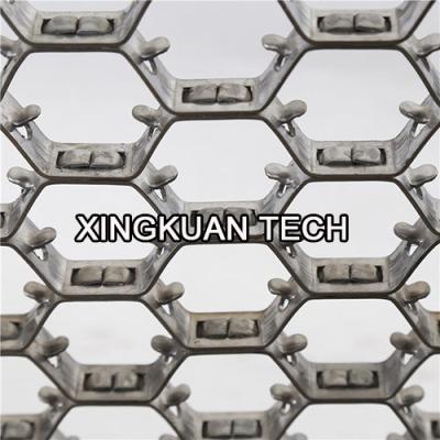 China Steel Hex Metal Mesh , Hexsteel Grid Mesh AISI310S 12gauge X 2