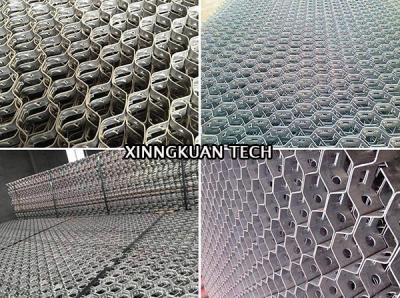 中国 収ジン機の管および肘のための304ステンレス鋼の六角形の網2x25x45mm 販売のため