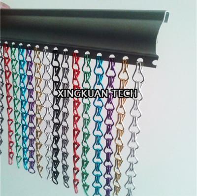 China cortina de alumínio da tela de corrente da porta do inseto de 90×210cm para decorações à venda