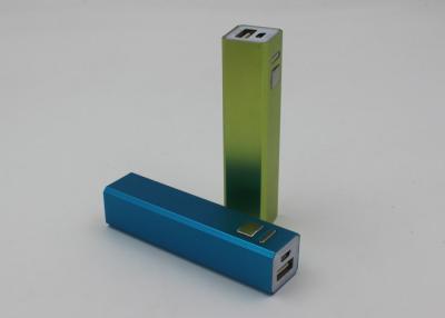 China Colorful Rectangular Pocket USB Power Bank 2600mah Or Customized Capacity for sale