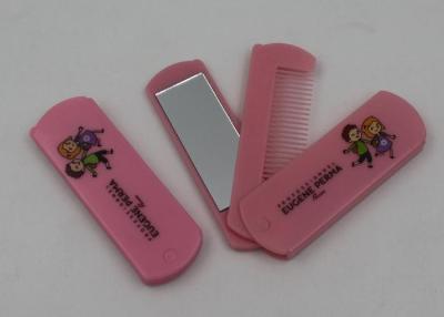 China Eco - Friendly Hotel Foldable Mirror Comb Set In Bank And Office / Gift Mirror for sale