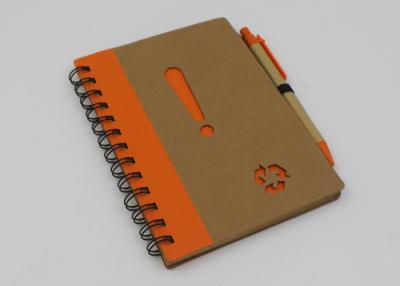 China Promotional School Recycled Paper Notebook With Ball Pen 70 Sheets for sale