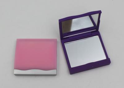 China Personalized Two Way Glass Travel Makeup Mirrors For Girls / Women 6.8x6.3x1.2cm for sale