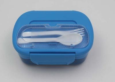 China Promotional Two Layers Childrens Plastic Lunch Box With Divider Set And Cutlery for sale