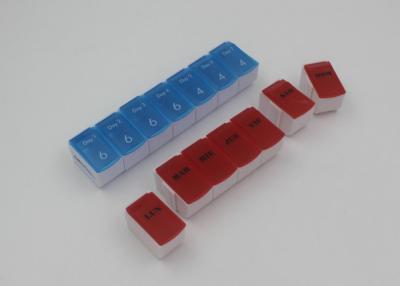 China Organizador de siete días colorido de la píldora para la caja mayor/plástica del dispensador de la píldora en venta